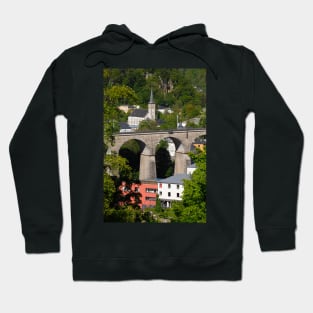 Luxembourg; City; Viaduct; Bridge; railway bridge; ground Hoodie